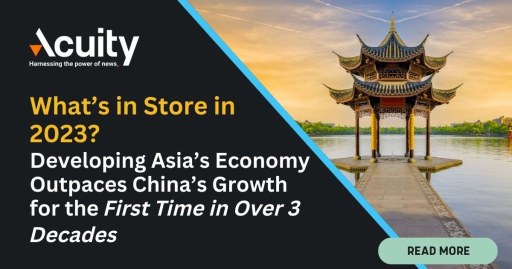 Developing Asia’s Economy Outpaces China’s Growth for the First Time in Over 3 Decades. What’s in Store in 2023?